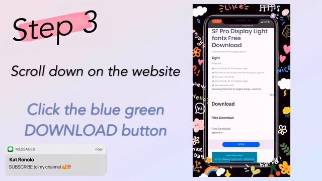 HOW TO DOWNLOAD FONTS ON AN IOS DEVICE IN JUST 5 STEPS!!! смотреть онлайн