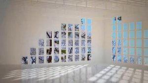 Футаж.Цветущий сад.🌳 Вид из окна 💮💮