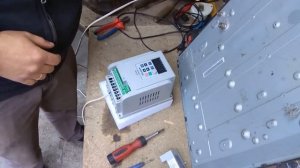 токарный станок 1а616, приехал частотник, первая стужка