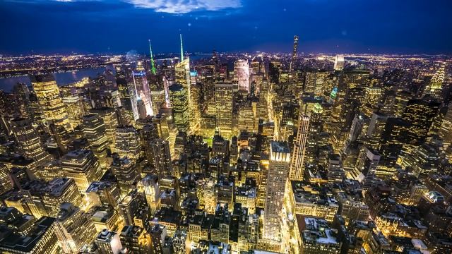 [4K]🎷Relaxing jazz in New York🗽🌃 Healing, sleep, soothing, study | Projector window смотреть онлайн