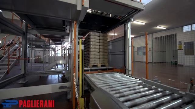 Paglierani birstošu produktu fasēšanas, paletizēšanas un palešu aptīšanas līnija Profipak SL смотреть онлайн