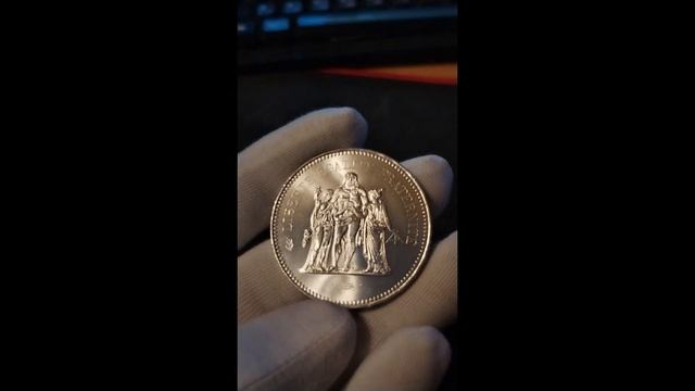 Обзор монеты 50 франков 1974 год, Франция. Геркулес смотреть онлайн