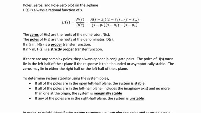 ECE205 Lecture 7-2: Transfer Functions, Poles and Zeros смотреть онлайн
