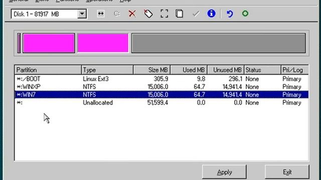 Partition Magic 8.05 - Particionamiento de disco смотреть онлайн