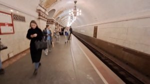 (Московское Метро )   Поездка  Курская  -  Молодежная   // 05Апреля 2023