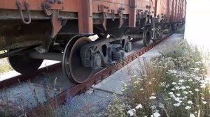 Процесс взвешивания полувагонов