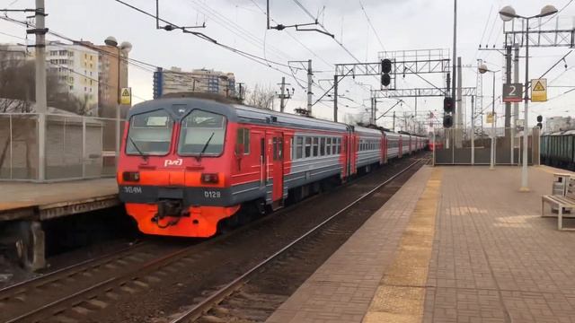 ЭД4М-0201, ЭД4М-0129 и ЭД4М-0133 На станции Плющево смотреть онлайн