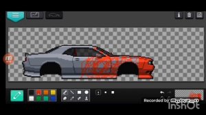 Сделал винил на Машине в игре Pixel Car Racer