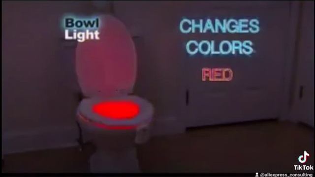 Светильник для туалета, водонепроницаемый с датчиком движения, 8 цветов смотреть онлайн