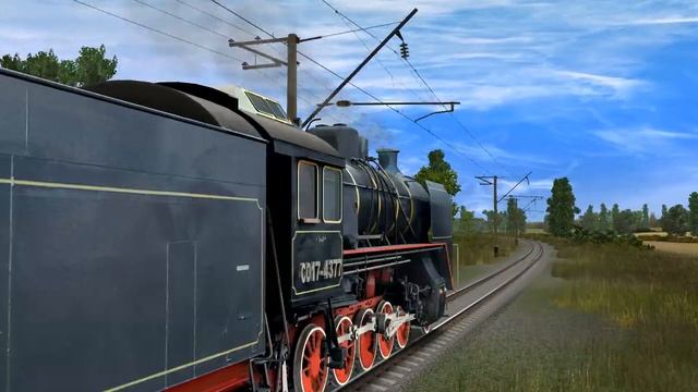 CO17-4377 с ретро вагонами смотреть онлайн