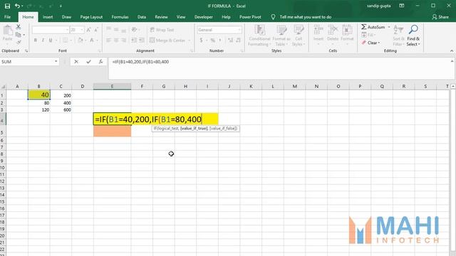 HOW TO USE IF (nested if) & IFS FUNCTION IN EXCEL (HINDI LANGUAGE) смотреть онлайн