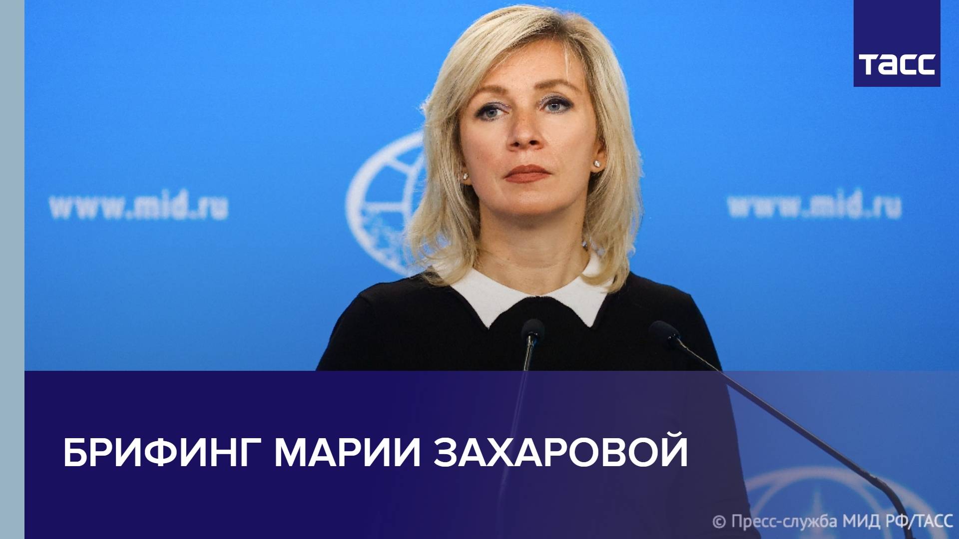 Брифинг Марии Захаровой