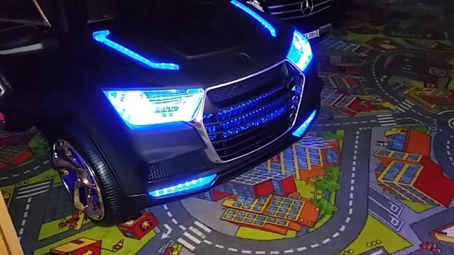 Kinderauto Kinder Elektroauto Kinder Elektro Auto Spezial Jeep SUV 12V Schwarz Matt Folien Design смотреть онлайн