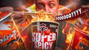 ПРОБУЮ 9 ОСТРЫХ 🤬🤬🤬 БИЧ ПАКЕТОВ (NONGHIM)