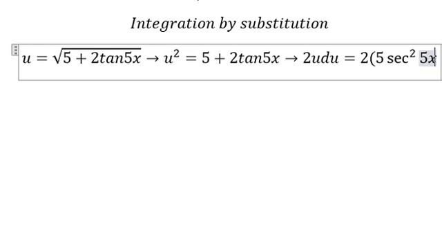 Calculus Help: Integral ∫ (sec^2 5x dx)/√(5+2tan5x) - Integration by substitution смотреть онлайн