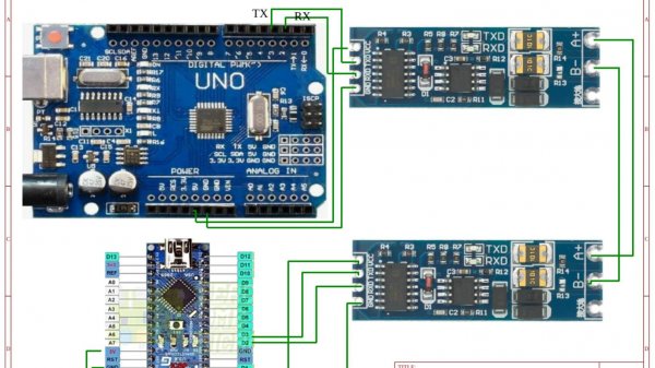 Конвертор HW-519 для UART-TTL-RS485