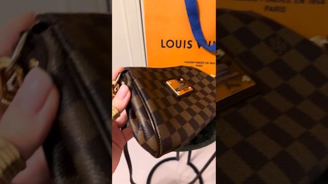 Eva Louis Vuitton Authentic Damier Ebene оригинал обзор