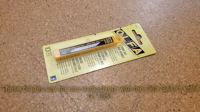 GT1052- 30-DEGREE OLFA CARBON SNAP-OFF ART BLADE смотреть онлайн