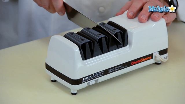 Knife Skills - How To Sharpen A Knife With An Electric Sharpener