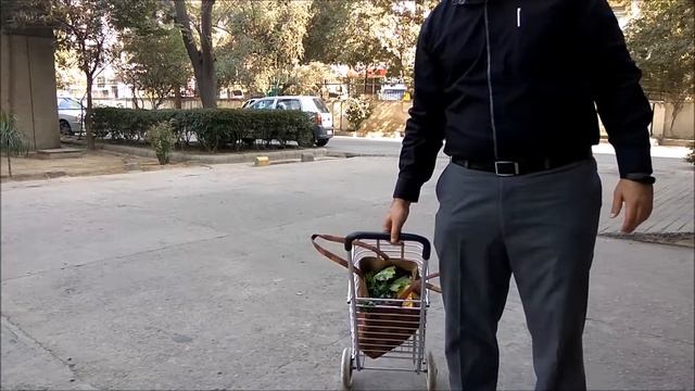 Portable Foldable Shopping Trolley with Wheels review смотреть онлайн