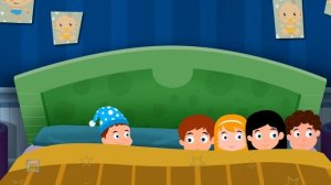 десять в постели | Песенки для детей | русские детские песни | Ten In The Bed | Russian Poems