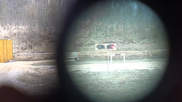 Looking thru Aimpoint s1 6MOA 100m and 50m смотреть онлайн