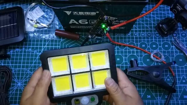 Split Solar Light 6 COB 120LED Outdoor Motion Sensor Wall Light