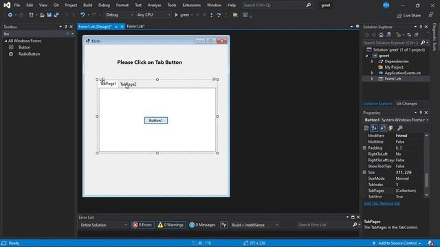 How to create Tabs in Vb.net |TabPages in Vb.net | Tab Control in vb.net | смотреть онлайн