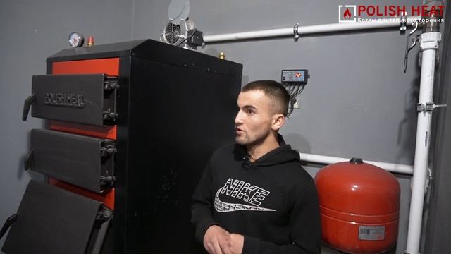 Коротко про котел длительного горения Polish Heat 30 квт номинальной мощности. Котел Польская Жара. смотреть онлайн