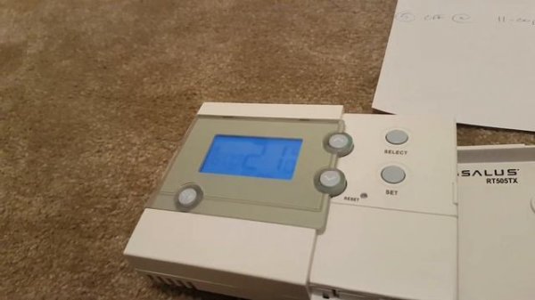 How To program Salus RF RT500 or RT505TX Programmable Room Thermostat