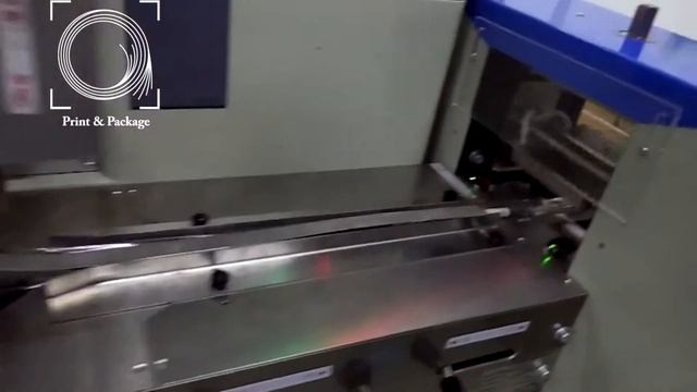 Упаковка ручек 120 мм на горизонтальной упаковочной машине 250D смотреть онлайн