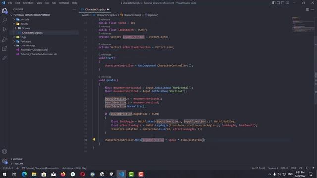 Smooth Character Movement When Change Direction - Unity Tutorial смотреть онлайн