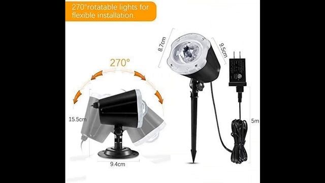ECOWHO Christmas Laser Light Projector Outdoor, 10 Colors Changing 2 in 1 Galaxy Projector Lights смотреть онлайн