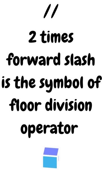 Python Arithmetic Operators - Floor division смотреть онлайн