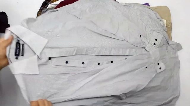 Мешок № 012114. Рубашки мужские дл. рукав КРЕМ+люкс. Арт 3149. Вес 12,2 кг Кол-во 49 шт смотреть онлайн