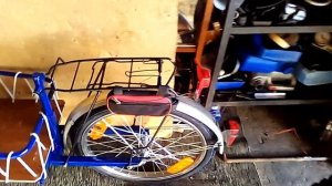 Велоприцеп одноколесный после первого испытания