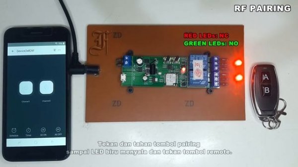 SMART SWITCH - WiFi Relay 2CH RF 433MHz