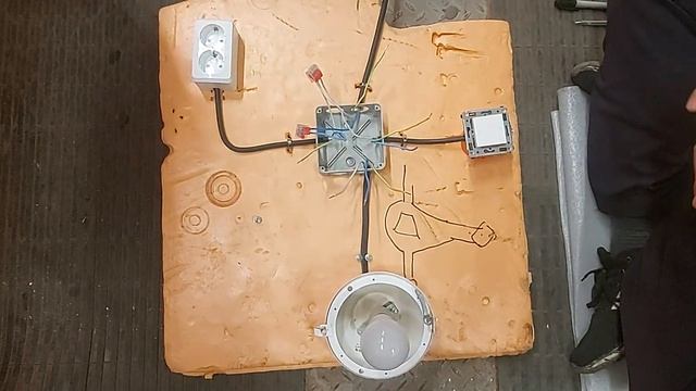 подключение выключатель и розетка смотреть онлайн