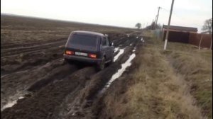 Нива 4x4 на 28" резине с двумя самоблоками