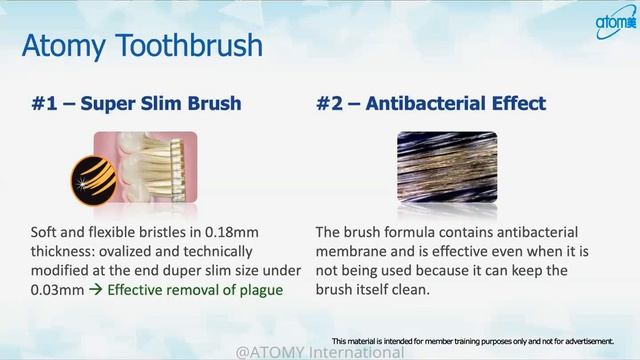 ATOMY Toothbrush - Product Explanation by SRM Aeri Jeong смотреть онлайн