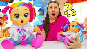 Новая кукла Край Бебис плачет! Видео для девочек про игры в дочки матери. Игрушки для детей.
