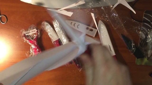 Посылка с Китая, AliExpress! Набор Керамических ножей! смотреть онлайн