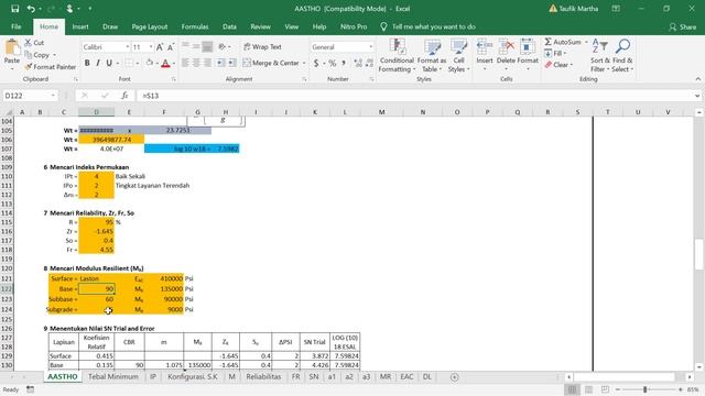 Perencanaan Tebal Perkerasan Jalan Baru Metoda AASTHO 93 смотреть онлайн