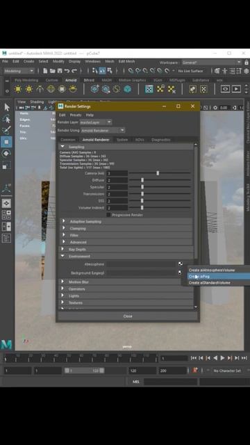 How to Create Fog using Arnold in Maya - Maya 2023 Tutorial смотреть онлайн