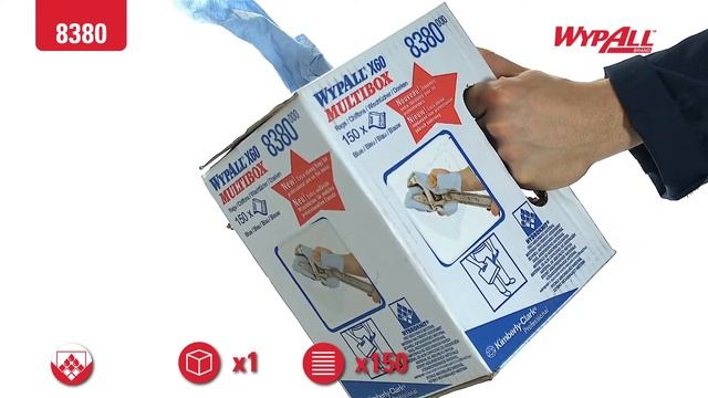 Kimberly-Clark 8380 WYPALL X60 - 24,5х42 см, 150 листов, рулон в коробке мультибокс смотреть онлайн