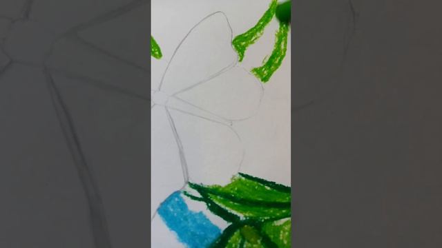 How to draw Butterfly. Art with oil pastel/Как нарисовать бабочку масляной пастелью смотреть онлайн