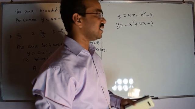 The area of the region bounded by the curves y=4x-x^2-3 and y=0 is смотреть онлайн