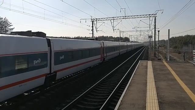 ЭП20-006 со скоростным поездом "Стриж" сообщением Москва-Нижний Новгород смотреть онлайн