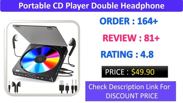 Top 5 Portable CD Players Review in 2021 смотреть онлайн