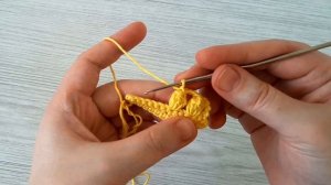 Попкорн. Вязание крючком для начинающих. Урок 7